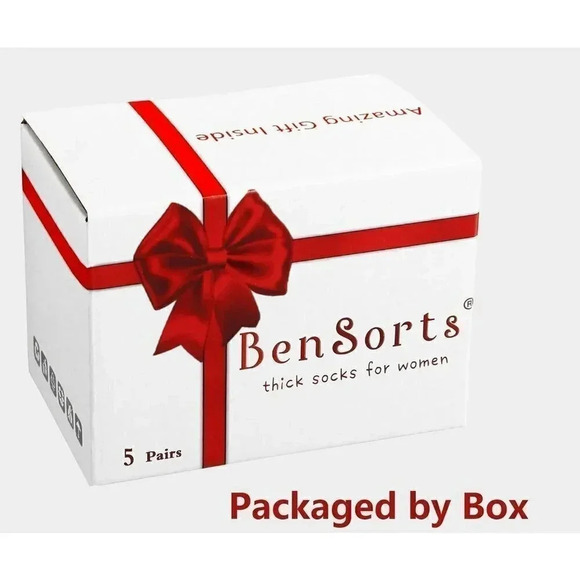 Women Warm Winter Thick Boots  Socks Christmas Gift Box - Picture 6 of 9